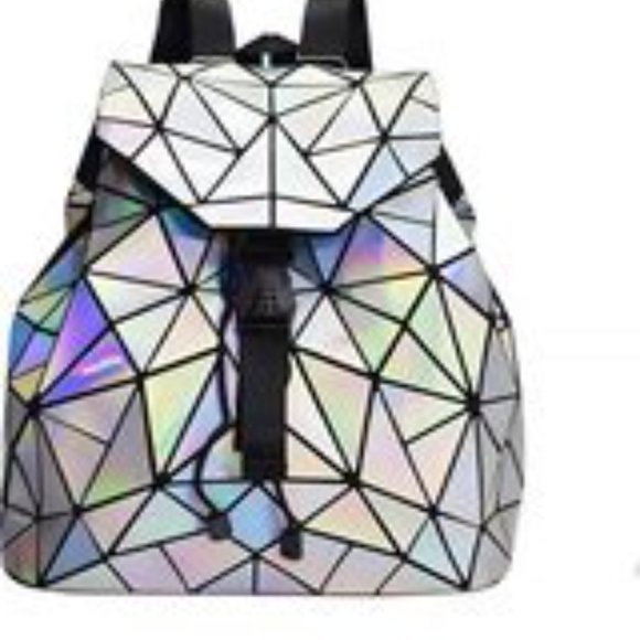 Geometric Hologram Backpack - Picture 2 of 5